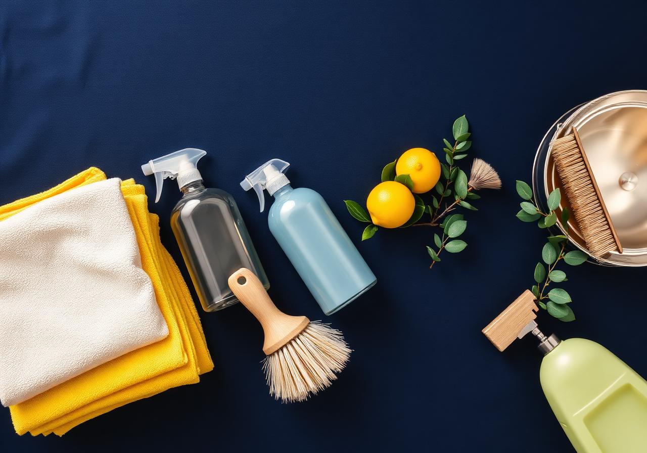 Eco-safe cleaning supplies used by Squeaky Clean
